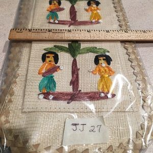 Hawaii woven wall organizer 3 pocket